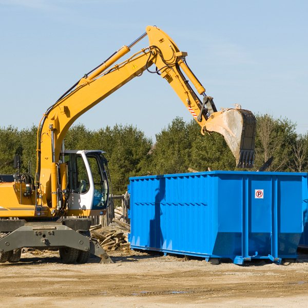 can i choose the location where the residential dumpster will be placed in Mart